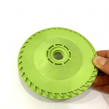 Green color Nylon 107 plastic backing pad with 5/8-11 threads