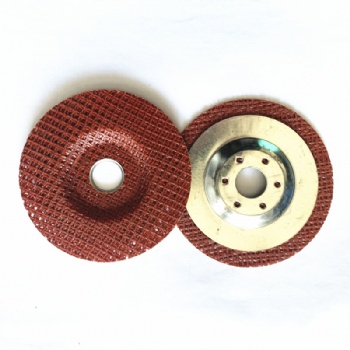 90mm T27 fiberglass backing pad with metal cover for making flap disc red green color avaliable