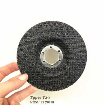 117mm T29 fiberglass backing plate with 2 metal rings double side