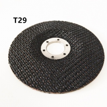 117mm T29 fiberglass backing plate with 2 metal rings double side